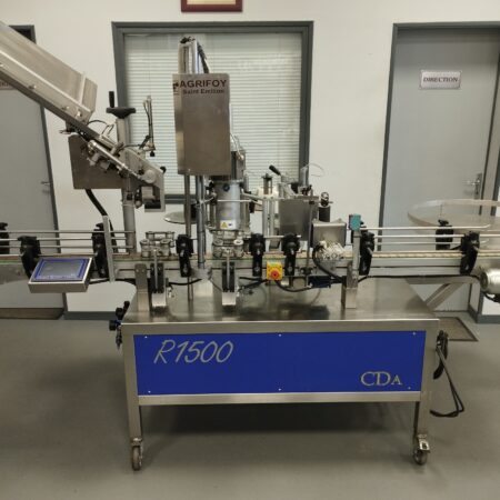 Étiqueteuse adhésive CDA R1500 + scotcheuse SIAT d'occasion